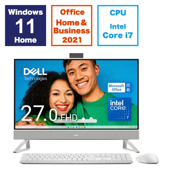 DELL　Inspiron27 7730 パールホワイト AI779T-EHHBWC　2024年春モデル
