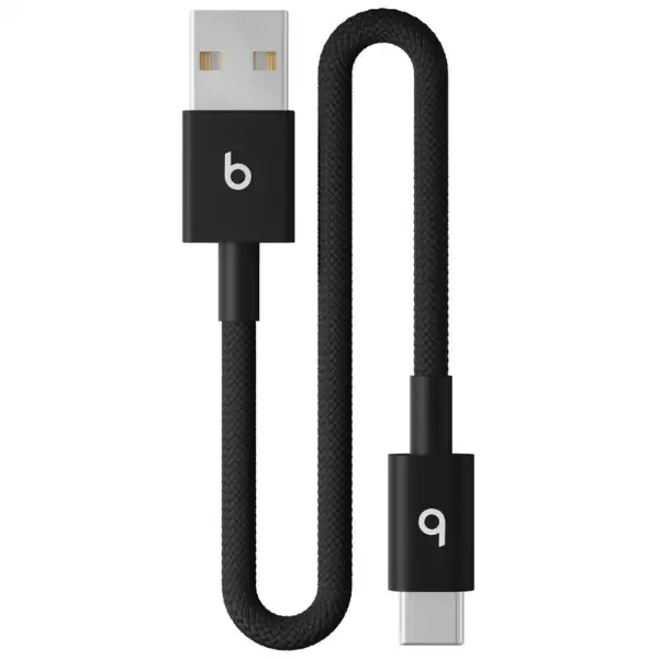 Beats USB-A ? USB-C編み込み式充電ショートケーブル（20cm）? ボルトブラック